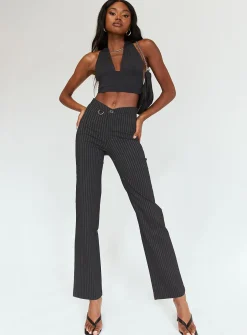 Princess Polly Billie D Ring Pants  Black Cheap
