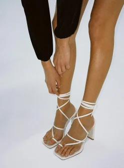 Princess Polly Billini Cheyanne Heels  Bone New
