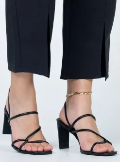 Princess Polly Billini Sidney Heels Black Flash Sale