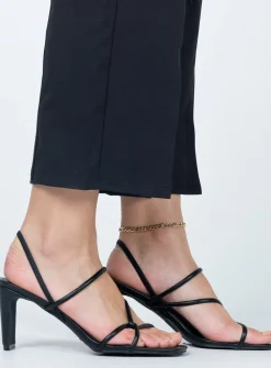 Princess Polly Billini Sidney Heels Black Flash Sale