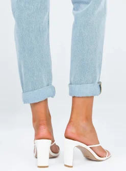 Princess Polly Billini Silas Heel White Fashion