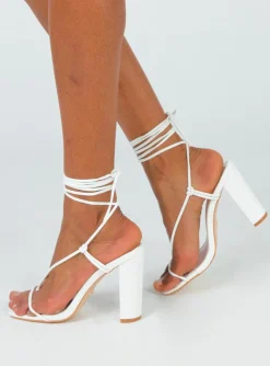 Princess Polly Billini Virden Heels White Shop