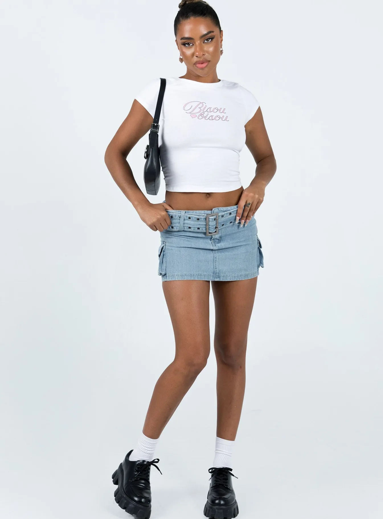 Princess Polly Bisou Top White / Pink Cheap