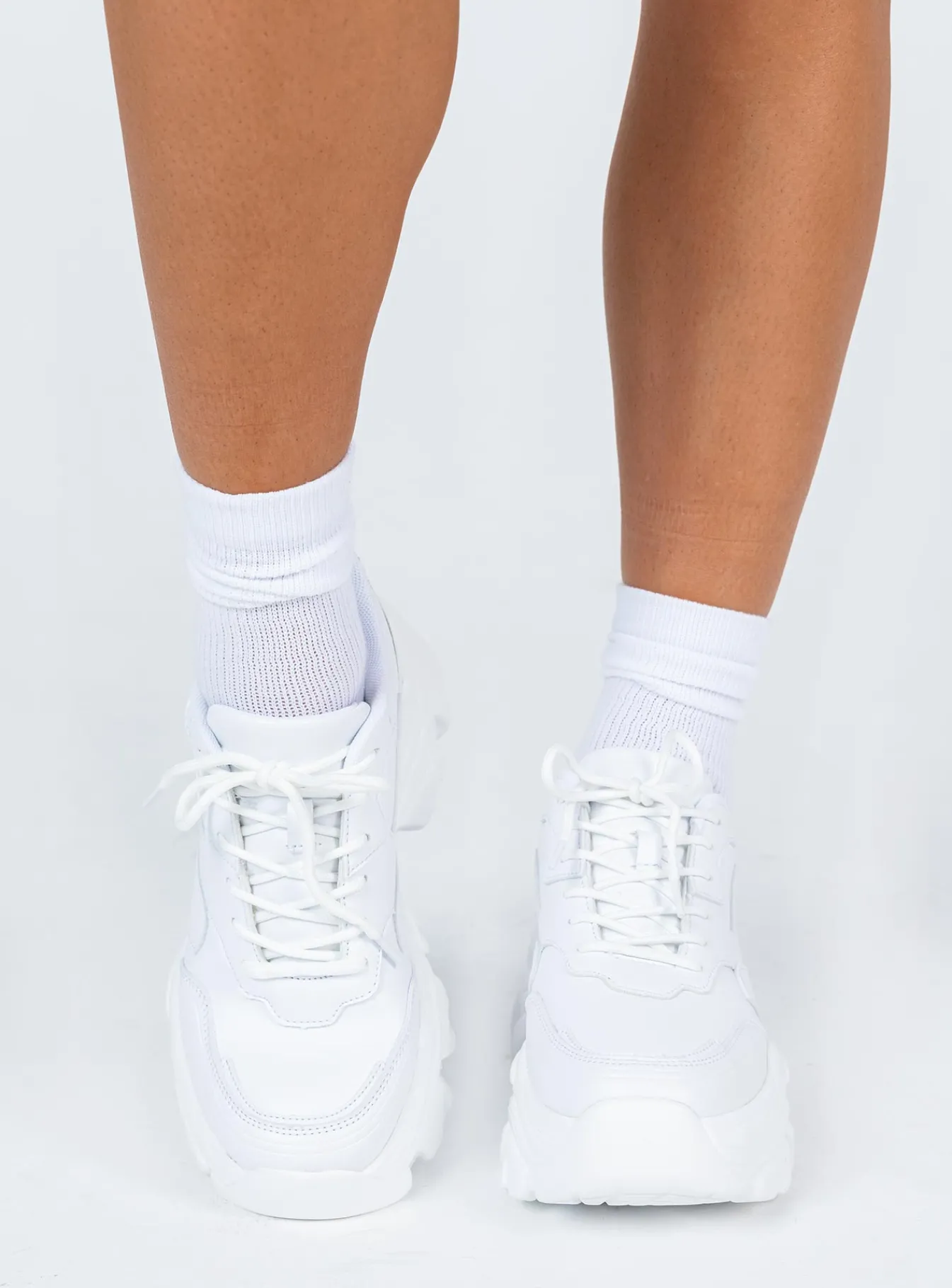 Princess Polly Blair Sneakers White Flash Sale