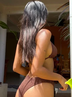 Princess Polly Blanca Bikini Top  Brown Online