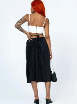 Princess Polly Blanca Midi Skirt Black Shop