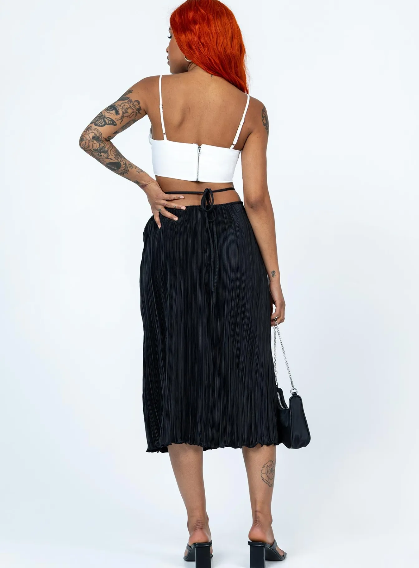 Princess Polly Blanca Midi Skirt Black Shop