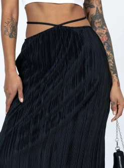 Princess Polly Blanca Midi Skirt Black Shop