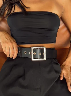 Princess Polly Blane Belt Black Clearance