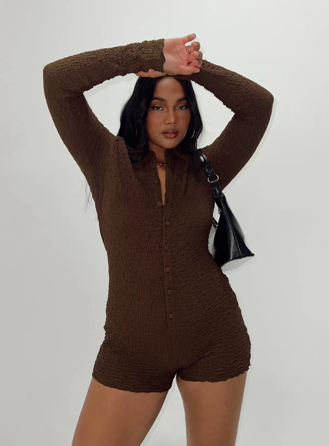 Princess Polly Blanford Romper Brown Outlet