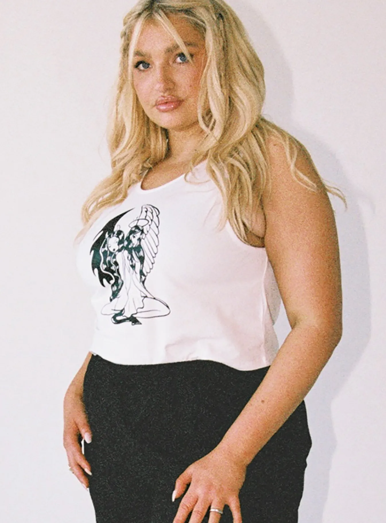 Princess Polly Blizzard Tank Topcurve White Best