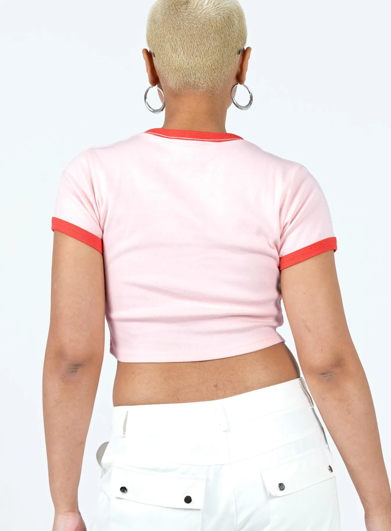 Princess Polly Bob Marley One Love One Heart Cropped Tee Pink Sale