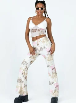 Princess Polly Bohemian Romance Pant  Multi New