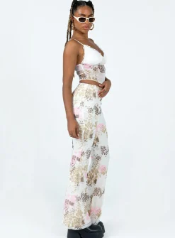 Princess Polly Bohemian Romance Pant  Multi New