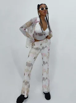 Princess Polly Bohemian Romance Pant  Multi New
