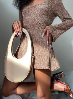 Princess Polly Boho Babe Mini Dress  Mocha Store