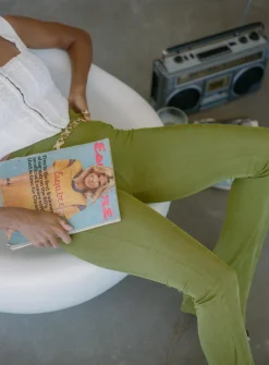 Princess Polly Boogie Pants Green Fashion