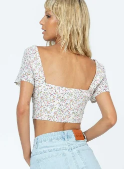 Princess Polly Botanic Road Top Floral Hot