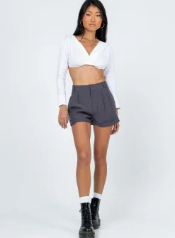 Princess Polly Botany Long Sleeve Top White Cheap