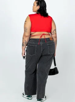 Princess Polly Boundless Denim Jeanscurve Black Shop