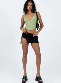 Princess Polly Bovelli Top  Green Outlet