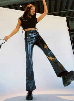 Princess Polly Braden Pant Black Hot