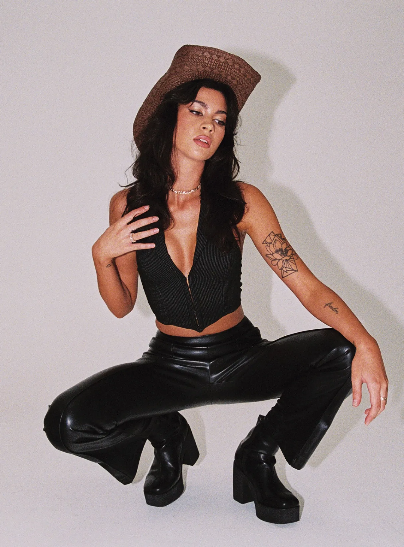 Princess Polly Braden Panttall Black Best