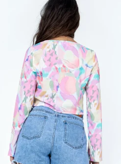 Princess Polly Brailey Long Sleeve Top Multi Outlet