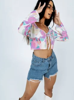 Princess Polly Brailey Long Sleeve Top Multi Outlet