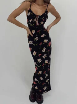 Princess Polly Brailey Maxi Dressmulti Black Fashion