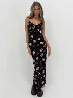Princess Polly Brailey Maxi Dressmulti Black Fashion