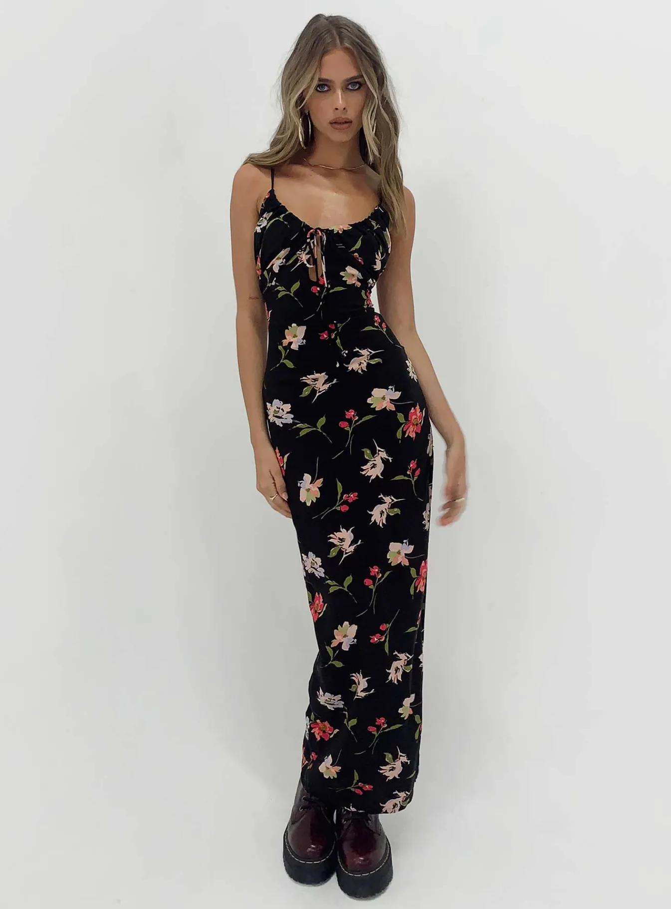 Princess Polly Brailey Maxi Dressmulti Black Fashion