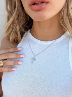 Princess Polly Brassie Necklace  Silver Store