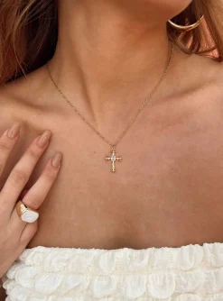 Princess Polly Brassie Necklace  Gold Best