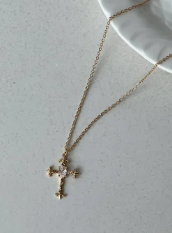 Princess Polly Brassie Necklace  Gold Best