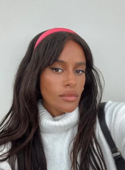 Princess Polly Bratitude Headband Hot  Pink Online
