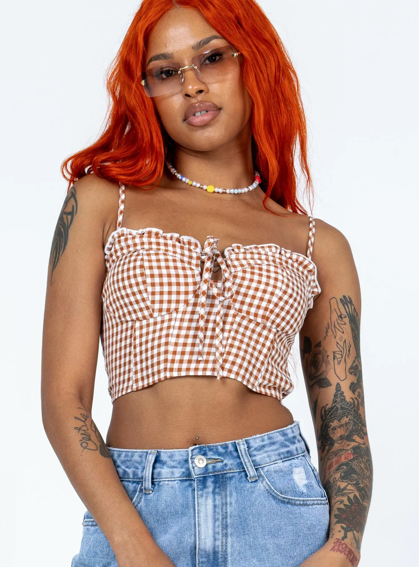 Princess Polly Braylon Top Brown Cheap