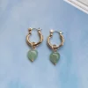 Princess Polly Breaking Hearts Earrings  Green Flash Sale