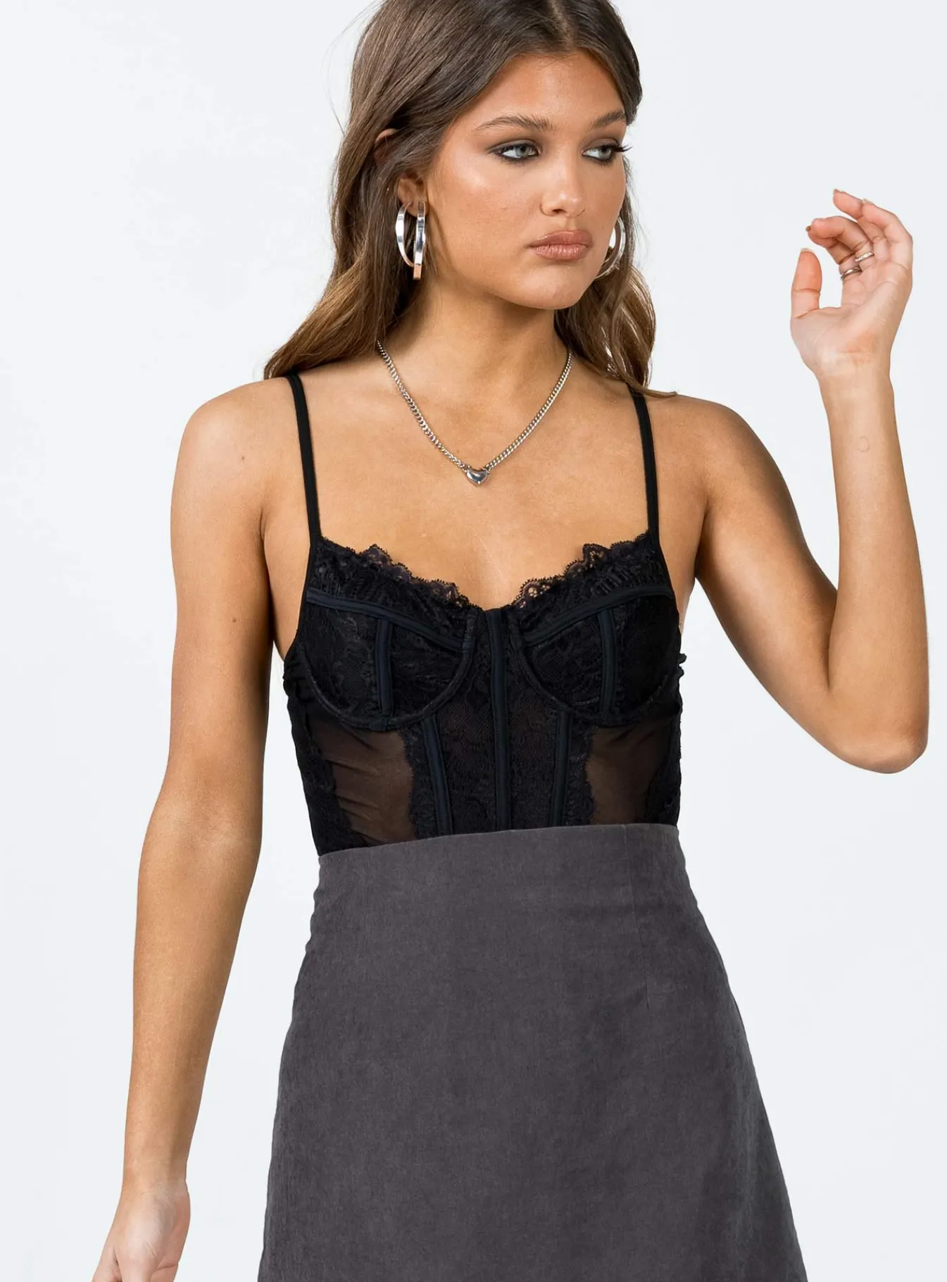 Princess Polly Brentwood Bodysuit Black Sale
