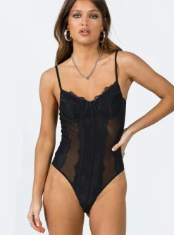Princess Polly Brentwood Bodysuit Black Sale