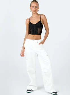 Princess Polly Brentwood Top Black Best