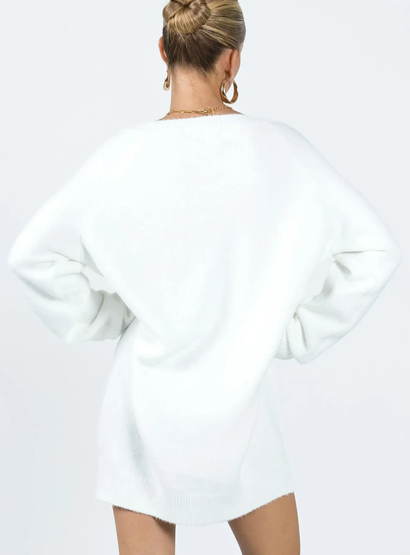 Princess Polly Breslin Sweater Dress Beige Sale