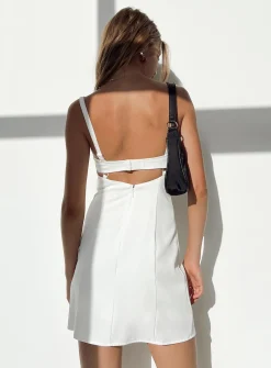Princess Polly Briana Mini Dress White Cheap