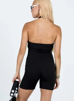 Princess Polly Brinkman Romper  Black Best Sale
