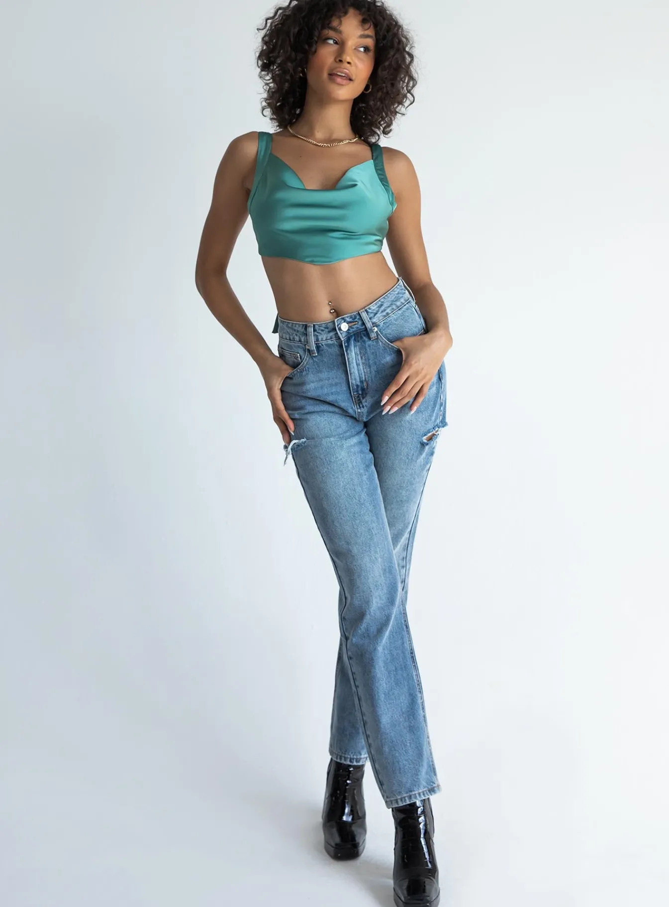 Princess Polly Britta Top Green Fashion