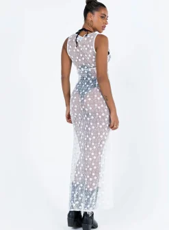 Princess Polly Britton Lace Maxi Dress White Cheap