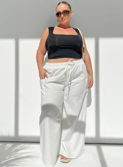 Princess Polly Brunie Pantscurve White Best Sale