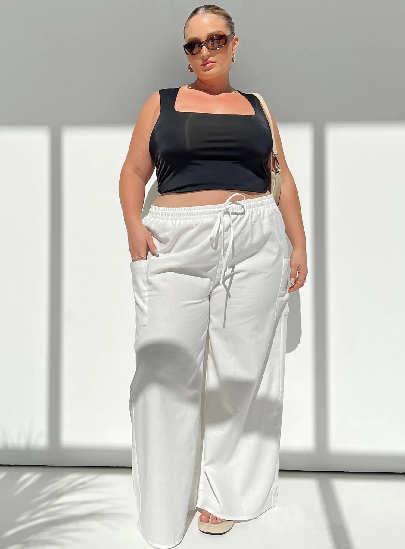 Princess Polly Brunie Pantscurve White Best Sale