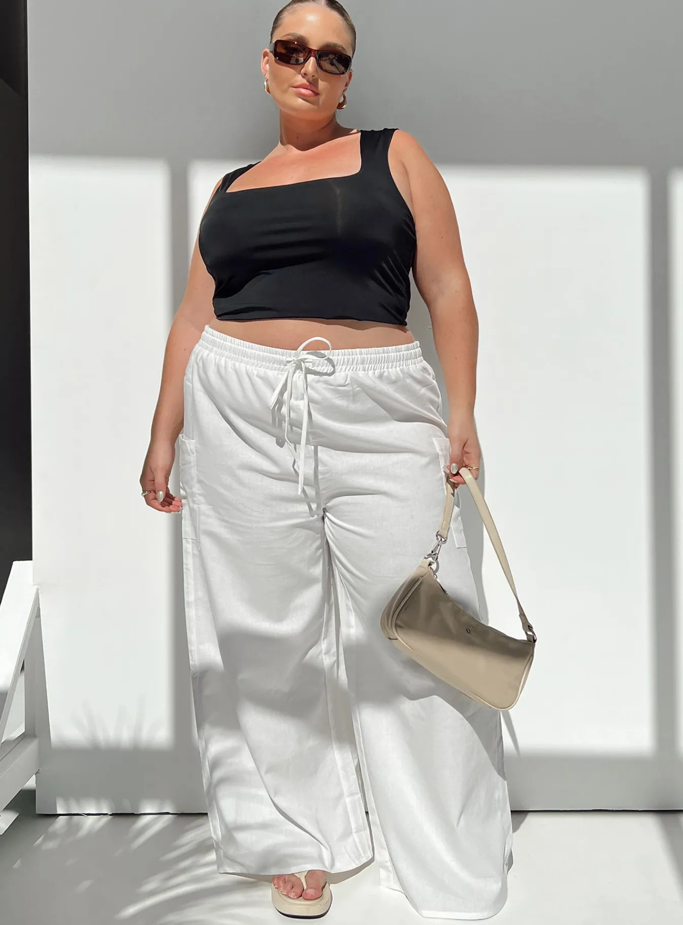 Princess Polly Brunie Pantscurve White Best Sale