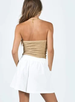 Princess Polly Brunie Shorts White Store